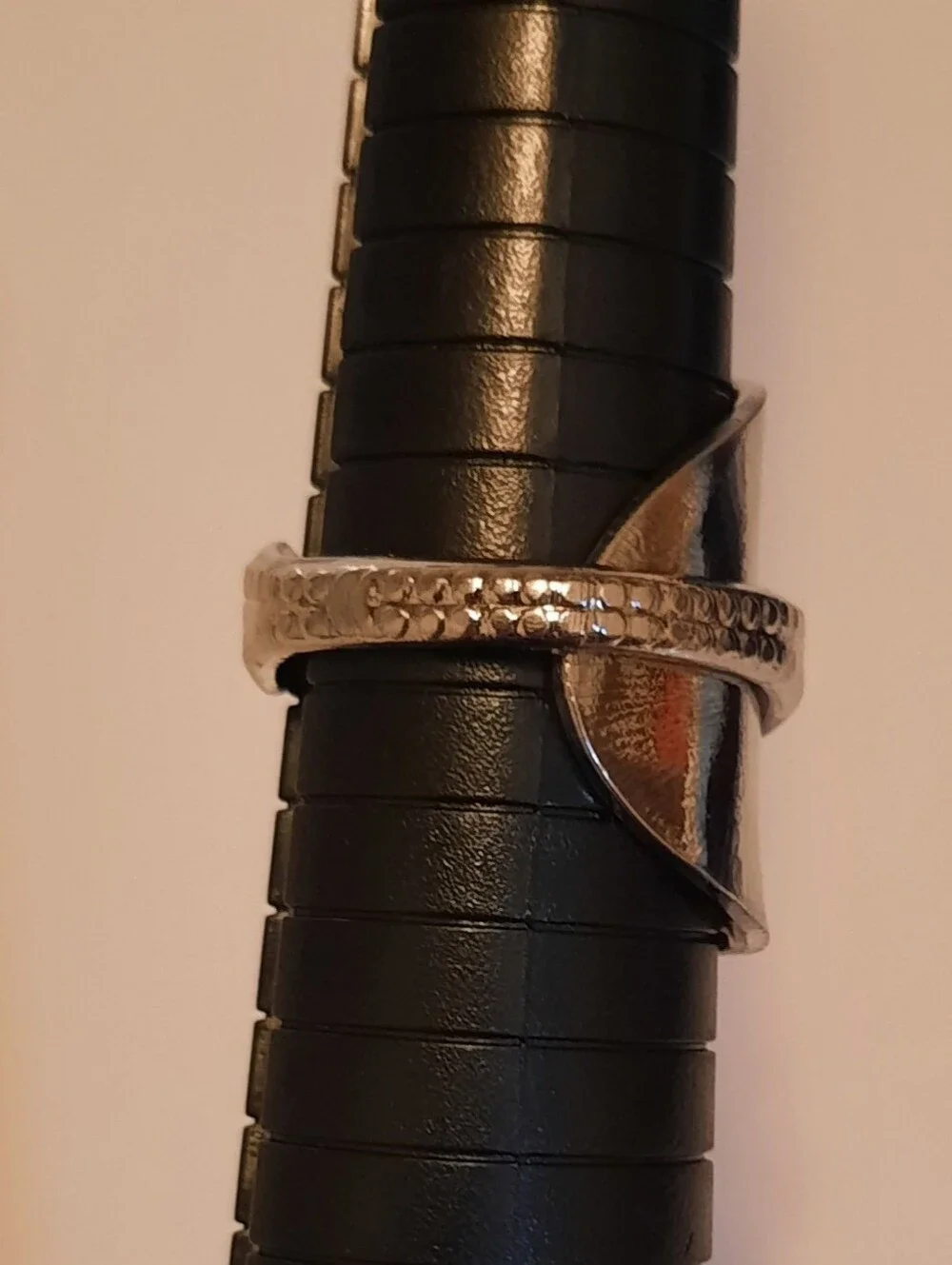 Guitar Decorative Spoon Ring - Silver